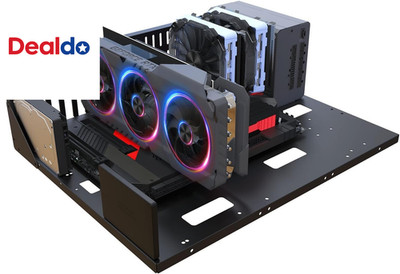 DIY Gaming Computer Case, E-ATX Open Chassis Case Rack for E-ATX/ATX/M-ATX/ITX M