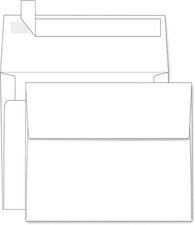 A2 White Envelopes Self Seal 100 Pack, Goefun 4.375 x 5.75 A2, white