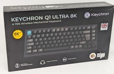 Keychron Q1 Ultra 8k 75% RGB Wireless Mechanical Keyboard Black Tri-Mode