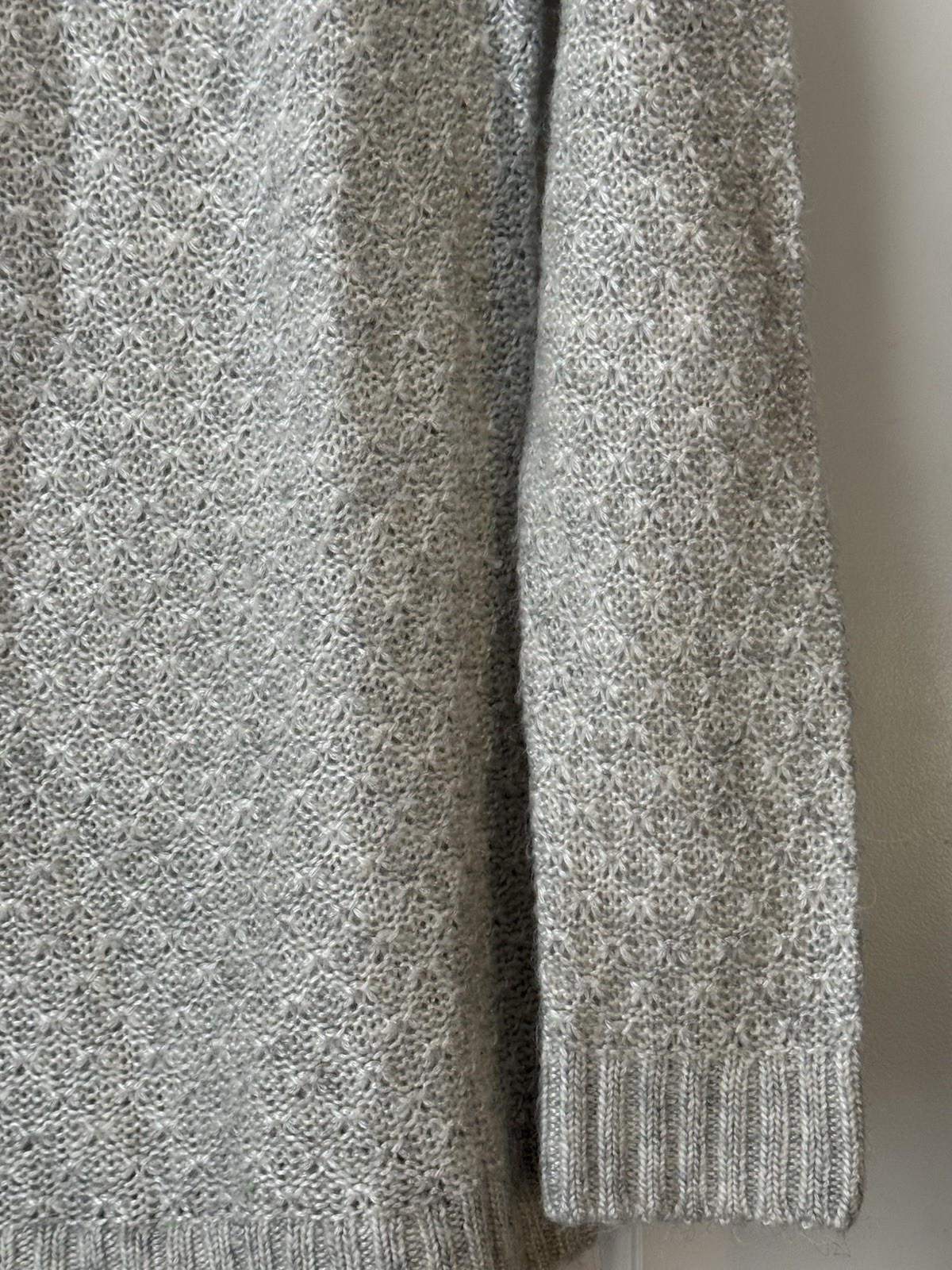 Talbots Sweater Crew Neck Solid Light Gray Women’… - image 5