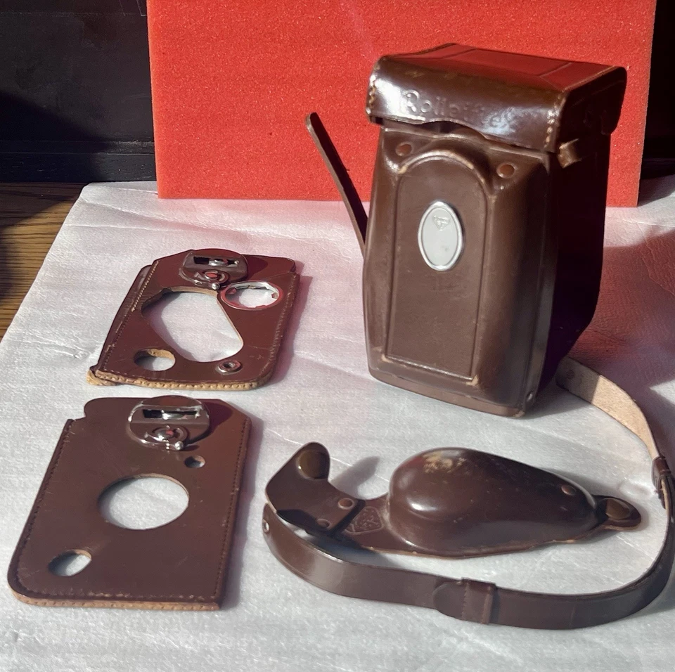 Funda de cuero delantera Rolleiflex para Rolleiflex 3.5f TLR necesita volver a enroscar Foto 3 de 4