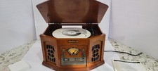 ANDERS NICHOLSON MODEL F-900 RECORD PLAYER TURNTABLE CD RADIO TAPE COMBO CHERRY