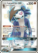 lycanroc gx pokemon card value Pokmon Lycanroc-GX - 156/145 - Secret Rare When your Pokmon Pokemon Lycanroc GX 74/145 World