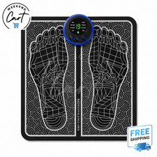 EMS Foot Massager Mat Stimulator Pad Foldable Feet Massage Machine