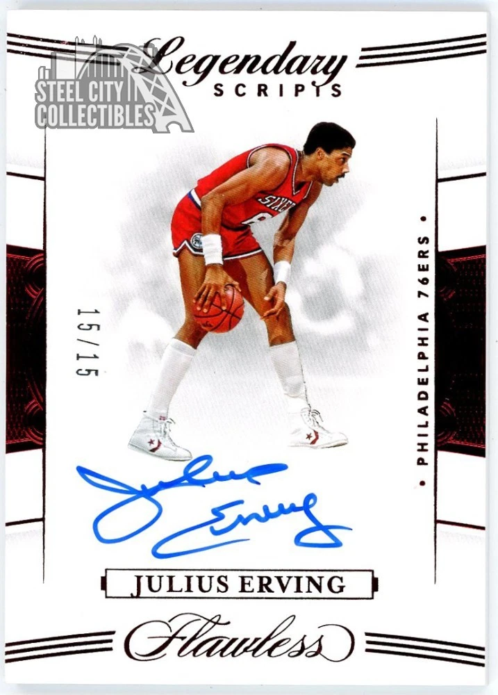 Julius Erving Philadelphia 76ers Basketball Autographed Sports