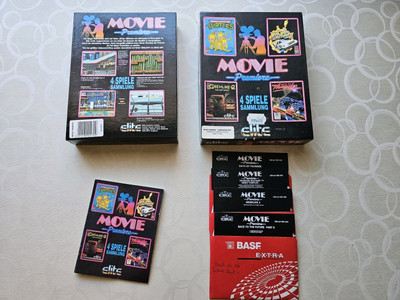 C64 Elite und Ocean Spielesammlung