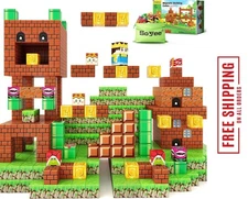 Minecraft Magnetic Blocks Building Blocks Games STEM Toys Kids Gifts Lava World