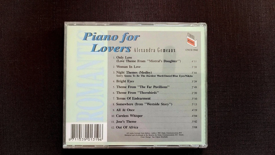 Alexandra Gemeaux *Piano For Lovers* 📀 CD Compilation🎹 Instrumental ~ 👍👍👍👍 - Bild 3 von 4