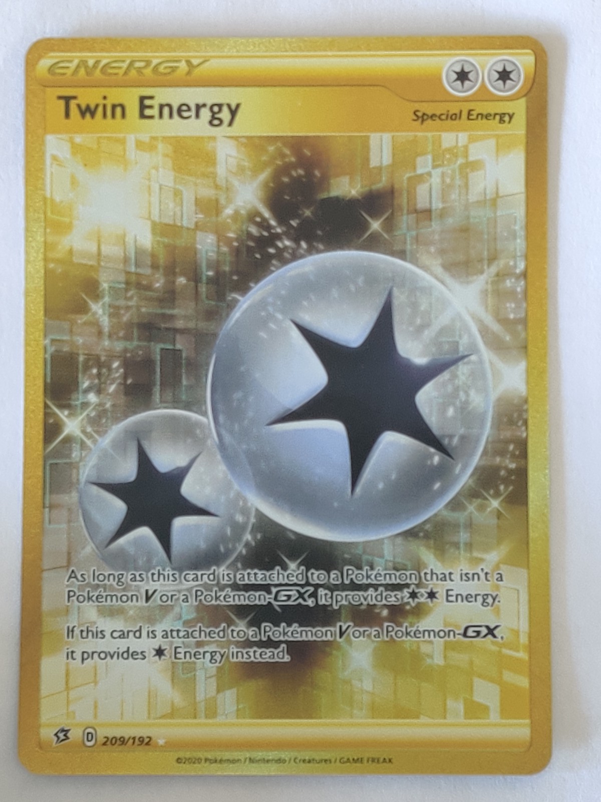 Twin Energy (Secret) Secret Rare SWSH02: Rebel Clash 209/192 NM
