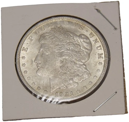 1921 Morgan Silver Dollar Philadelphia Mint BU Uncirculated Original Toning
