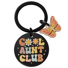 Mothers Day Gifts for Aunt from Niece Mothers Day Cool Aunt Club Keychain Best A