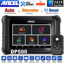 2026 ANCEL DP500 Mileage Odometer Correction OBD2 IMMO Key Programming Scanner