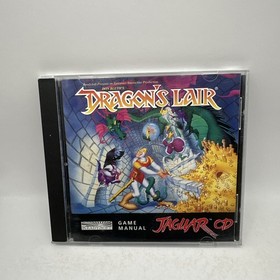 Dragon's Lair Atari Jaguar CD Complete CIB Large Box Reg Card