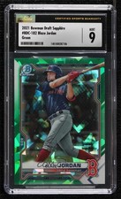 2021 Bowman Chrome Draft Sapphire Green 8/50 Blaze Jordan CSG 9 Mint 0j0r