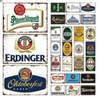 Vintage Tin Metal Signs Home Décor Germany Beer Brand Plaque for Bar Pub 8x12