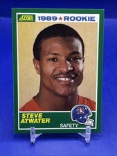 Score 1989 Steve Atwater Rookie Denver Broncos #263 Football Card. rookie card picture