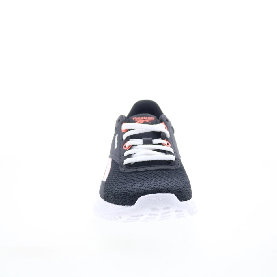 Zapatos deportivos para correr Reebok Lite 4 para mujer de malla negra con cordones Foto 3 de 4