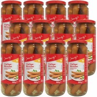 Jeden Tag GeflüGel-WüRstchen Im Saitling Schmackhaft GeräUchert 12X250G Glas Usy