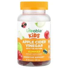 Kids, Apple Cider Vinegar With the Mother Gummies, Apple, 60 Gummies