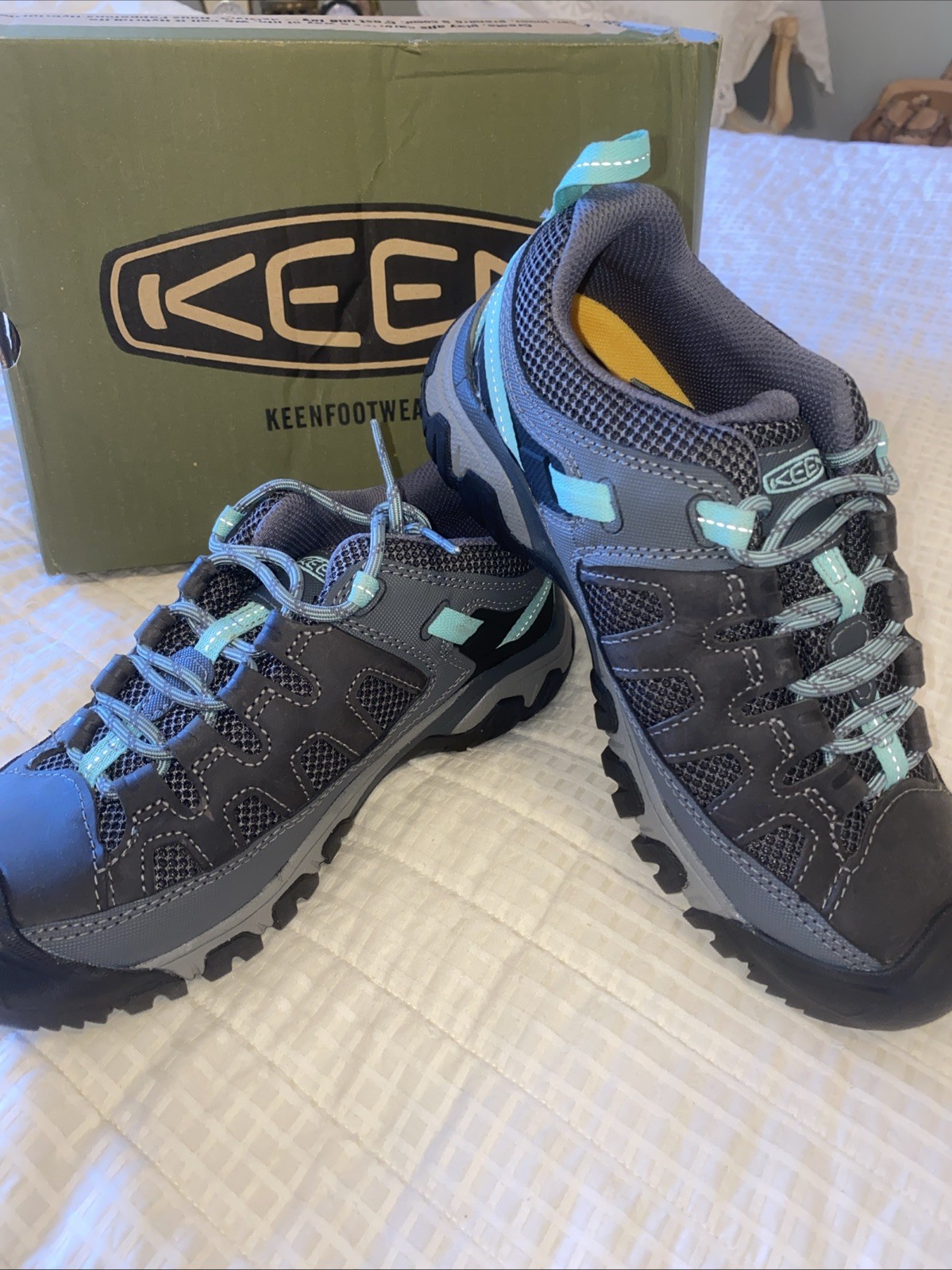 Scarpa Stivale Keen Donna 7 Escursionismo Targhee Vent Acciaio Grave Ocean Wave Robusto