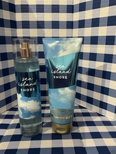 Bath and Body Works Sea Island Shore Body CREAM  Fine Fragrance MIST Set