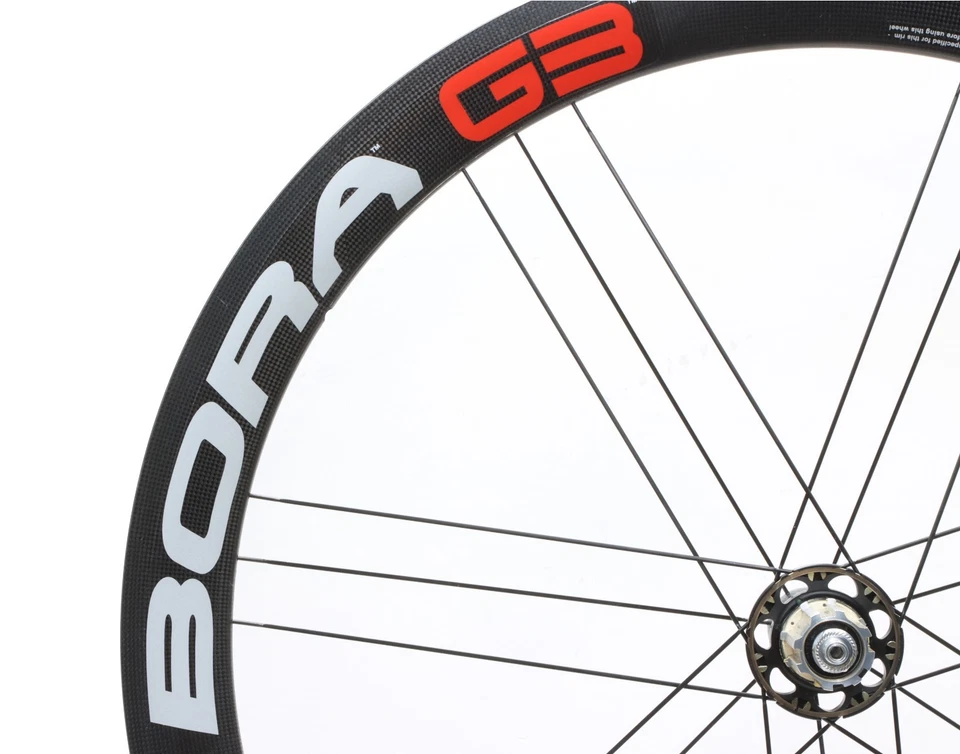 Juego de ruedas Campagnolo Bora carbono tubular G3 Campy buje libre llanta qr 2003 nuevo nos Foto 4 de 4