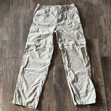 The North Face Hiking Cargo Pants Trail Travel Nylon Mens Large Khaki Paramount