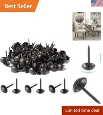 200 Pack of Antique Black Upholstery Tacks - Ideal for Crafts Home Projects