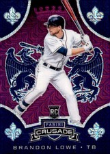 Brandon Lowe RC 2019 Panini Chronicles Crusade Purple Mojo #/75 Rookie