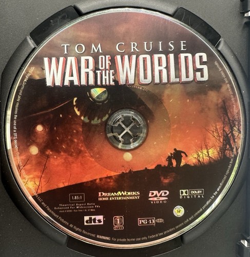 The War of the Worlds DVD Widescreen Tom Cruise Dakota Fanning Tim Robbins 2005 - Picture 3 of 3