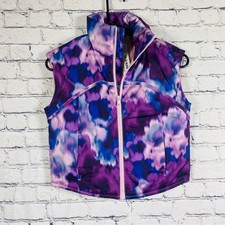Old Navy Girls Purple and Blue Water-Resistant Vest Size M-8