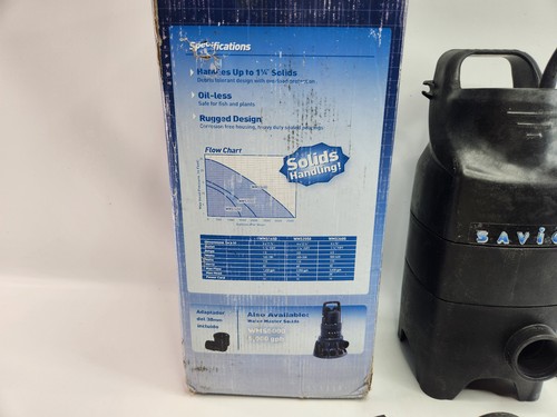 Savio WMS3600 - Water Master Solids 3,600 GPH Submersible Pump Brand New - Picture 3 of 13