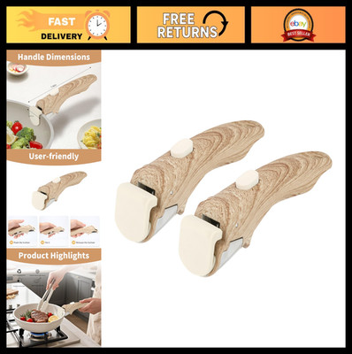 Removable Detachable Handle for Pots & Pans - Universal Cookware Handles, 2 Pack