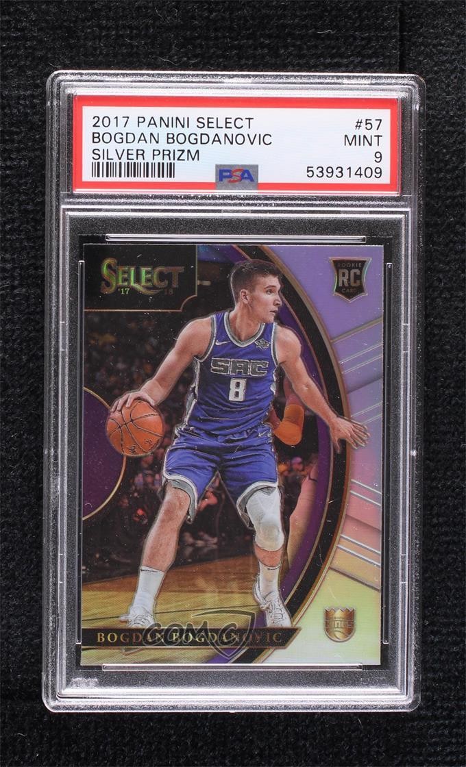 2017 Panini Select Concourse Silver Prizm Bogdan Bogdanovic #57 PSA 9 MINT oh4