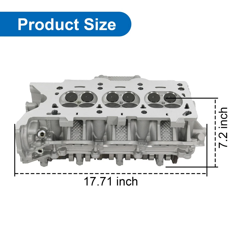 Complete Left Cylinder Head 05184510AJ For 14-15 Chrysler 3.6L/220 #05184445AI Foto 4 de 4