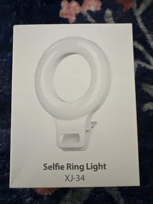 Selfie Ring Light XJ-34 White LED  5V/1A Voltage 98 x 130 x 38mm (NEW)