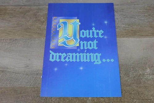 1986 Disney's Sleeping Beauty Advertisement VHS Dealer Brochure Pop Up Display