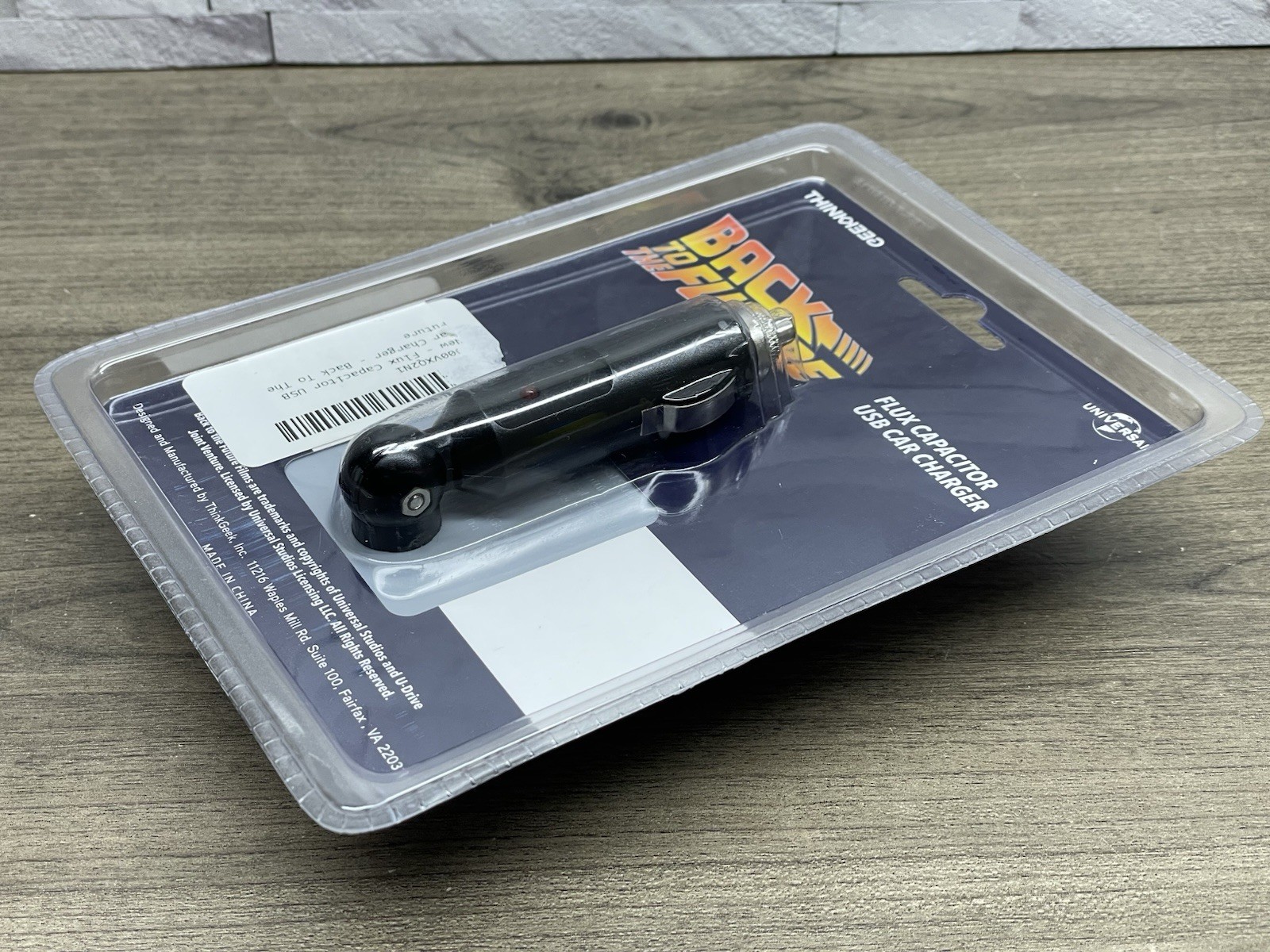 NEW Back to the Future Flux Capacitor USB Car Charger Think Geek RARE! 