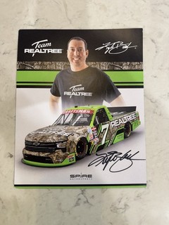 Kyle Busch Autographed Hero Card Realtree Truck