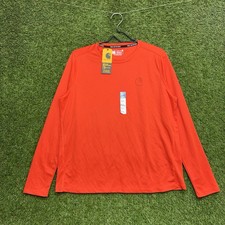 Carhartt Force Sun Defender Shirt Womens Large Lightweight Long-Sleeve Red NWT