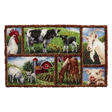 Herrschners Country Farm Montage Latch Hook Kit