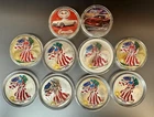 Lot Of 10 Painted American Silver Eagles 1 OZ Fine Silver Bullion Coins