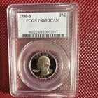1986-S Washington Quarter Proof PCGS PR69DCAM (!! Save on combined shipping!!)