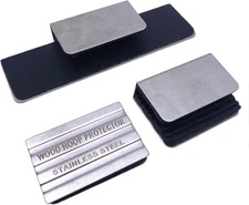 3Pack Bass Drum Hoop Protector Set Stainless Steel Rim Guard with Durable Rubber