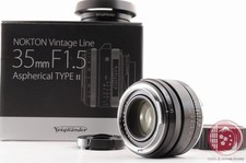 NoShip2US MINT in Box Voigtlander NOKTON 35mm f/1.5 VM TypeII Black Ly30