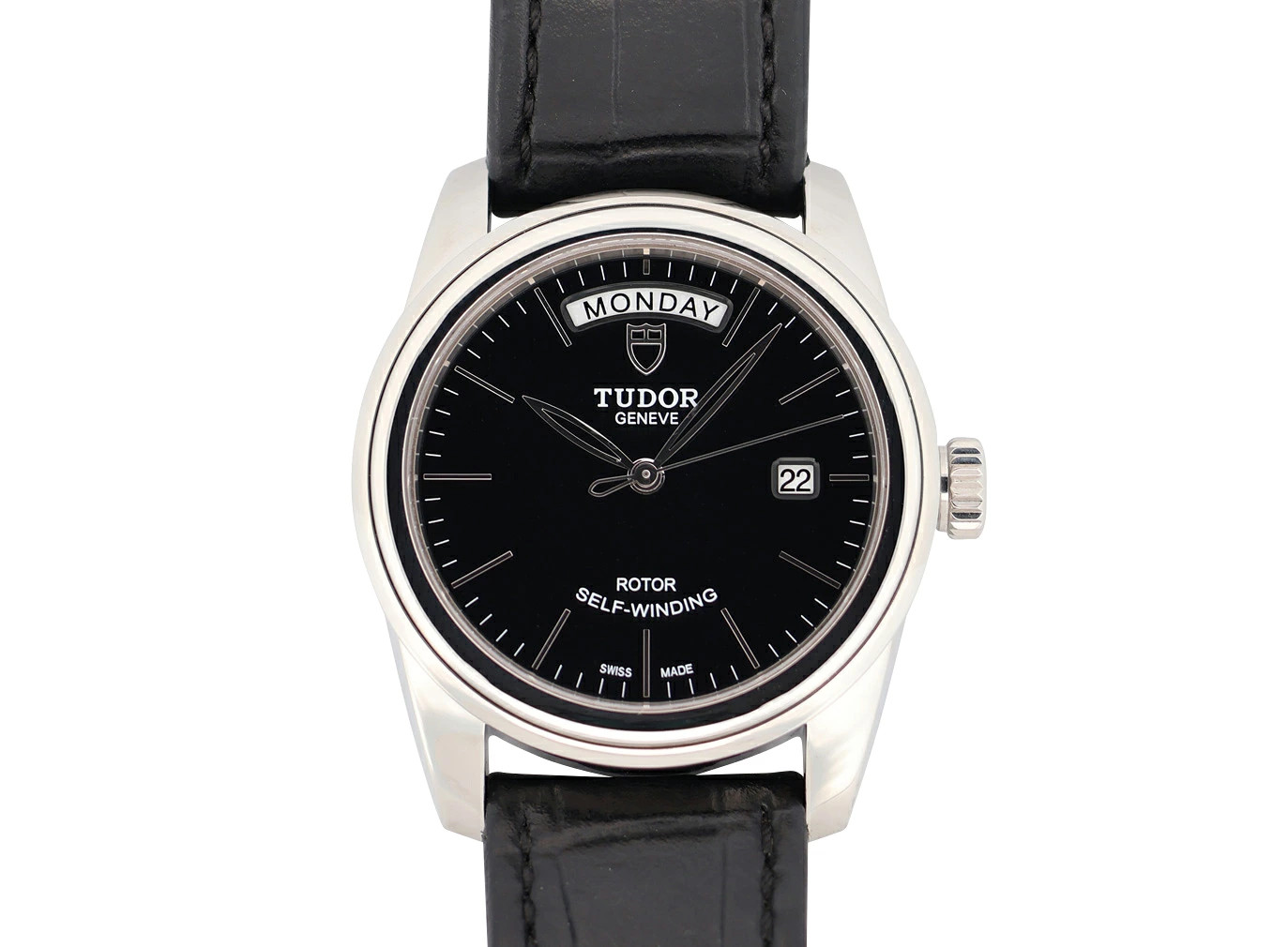 Tudor Glamour Date Day 56000 with Box and Used