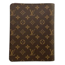 LOUIS VUITTON Monogram Agenda GM Note Cover Brown R20100 from Japan USED