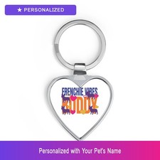 Custom French Bulldog Frenchie Pet Lover Keychain Personalized Name Easter Gift