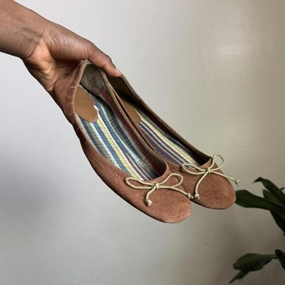 Vintage Ruff Hewn Earthy Corduroy Ballet Flats size 9