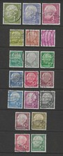 Germany  1954 complete set President Theodor Heuss  used  $ 34.00